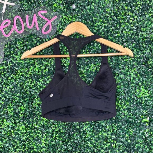 Lululemon Speed Up Bra Sz 8 C/D Active Sports Molded Black - Picture 3 of 6